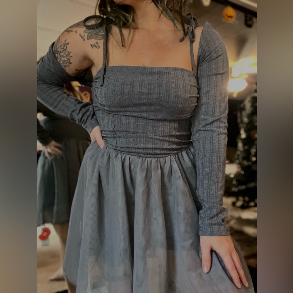 Mini Dress + Long Sleeve Set